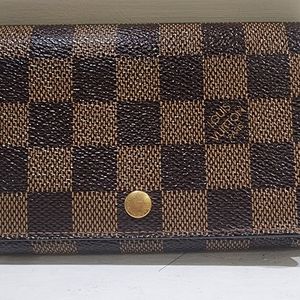 Louis Vuitton Damier Azure Button Wallet